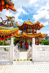 views of chinese thean hou temple in kuala lumpur
