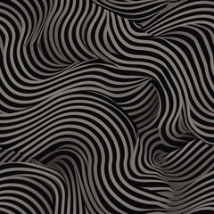 A black and white striped pattern with a wavy texture