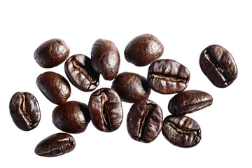 Obraz premium pile of dark coffee beans