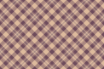 Textile plaid pattern of seamless background check with a vector texture tartan fabric.