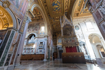 Basilica San Giovanni in Laterano in Rome. Church and monument of Christianity. The Catholic religion