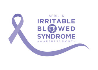 IBS awareness month celebrate in april month. - obrazy, fototapety, plakaty