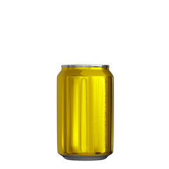 small Can energy drink or beer yellow