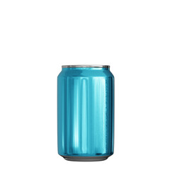 small Can energy drink or beer light blue