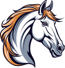 Magnificent Equestrian Mascot Vector Illustration