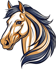 Galloping Stallion Mascot Vector Design
