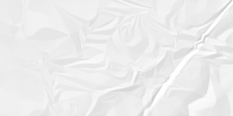 Obraz premium White wrinkly backdrop paper background. panorama grunge wrinkly paper texture background, crumpled pattern texture. White paper crumpled texture. white fabric crushed textured crumpled.