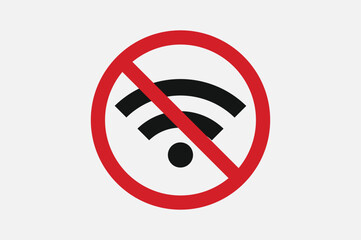 no wifi symbol. no internet connectivity in this area