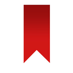 red ribbon element transparent new ribbon