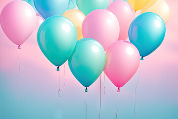 colorful balloons background