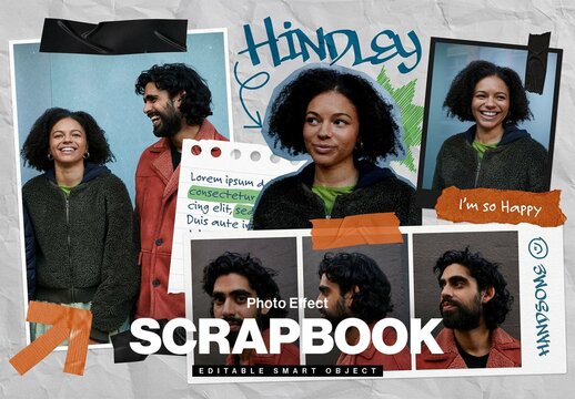 Scrapbook Photo Collage Layout