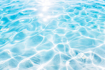 Rippled water in swimming pool background