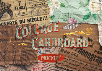 Collage Cardboard Layout