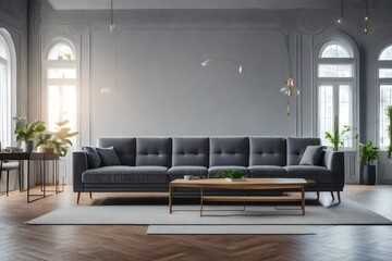 modern living room with modern style  sofa set