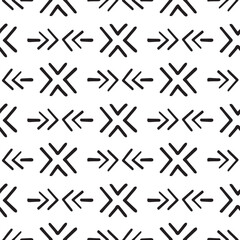 Ethnic seamless pattern. Tribal background texture