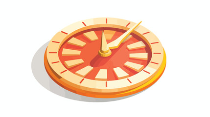 Time isometric left top view 3D icon  flat vector isolated