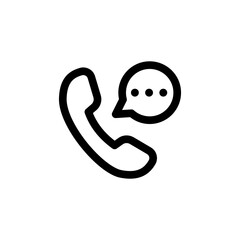 Help and support icon. Simple solid style for web template and app.