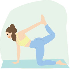 gym illustration, meditation, lifestyle, health, vector, training, woman, yogi, girl, relaxation, fitness, body, sport, spiritual, healthy, workout, relax, human, wellness, design, flexibility, exerci