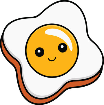 recommend clip art: fried egg on a white background, fry egg logo, Fried egg vector illustration,  Fried egg icon