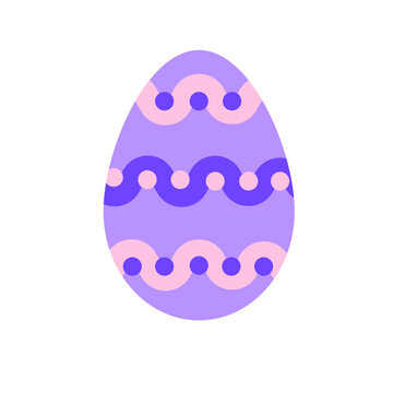 &OElig;uf de p&acirc;que violet et rose