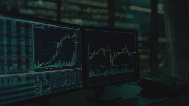 stock market chart diagram exchange rate footage video