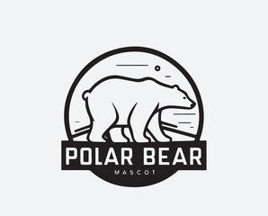Bear logo vector illustration on a white background