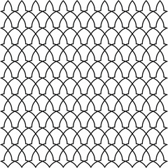 Naklejka premium Abstract islamic seamless pattern. Ramadan islamic pattern. Black and white pattern background