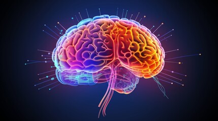 3d rendered illustration of human brain