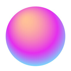 rond dégradé texturé rose et bleu