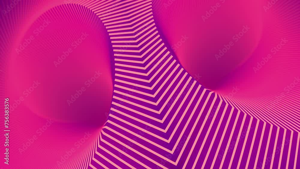 Poster Background with symmetrical geometric composition. 3d rendering loop animation