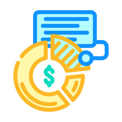 investment portfolio financial advisor color icon vector. investment portfolio financial advisor sign. isolated symbol illustration