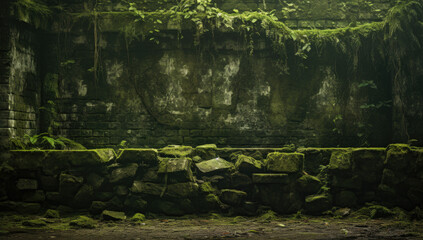 Among the ruins of an ancient jungle temple.