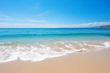 Fototapeta na wymiar Beach with turquoise water and white sand