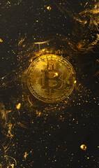 Bitcoin mobile banner crypto currency trade smartphone screen design crypto currency mobile wallpaper bitcoin banner
