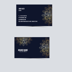 Vector mandala business card template	