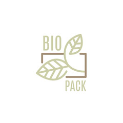 Eco box with green leaf icon. Biodegradable, compostable packaging. Eco friendly material production. Nature protection concept. Vector Illustration, editable strokes - 756395544