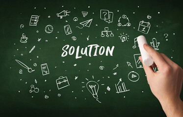 Hand drawing education concept concept concept