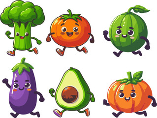 Joyful Parade of Animated Vegetables Bringing Healthy Eating to Life