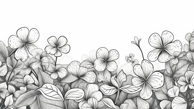 coloring page, black lineart with white background