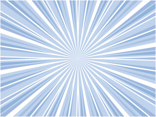 勢いよく放射する集中線背景素材_青色