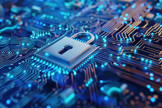 Cybersecurity Lock on Digital Circuit Board