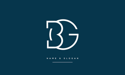 GB, BG, G, B, Abstract Letters Logo Monogram	
