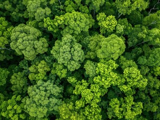 Aerial view of the Green Forest