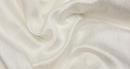 White fabric. Cloth. White cloth waves background texture.