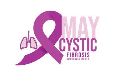 Cystic fibrosis awareness month. background, banner, card, poster, template. Vector illustration.