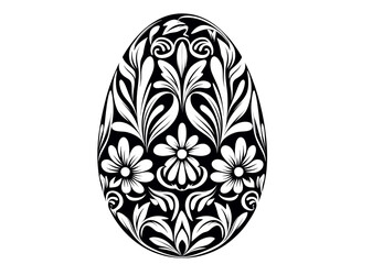 Art Nouveau Easter eggs Graphic Accents, vector illustration, vintage elements