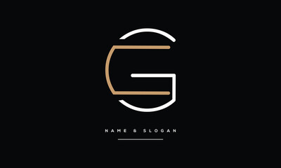 GC, CG, Abstract Letters Logo Monogram