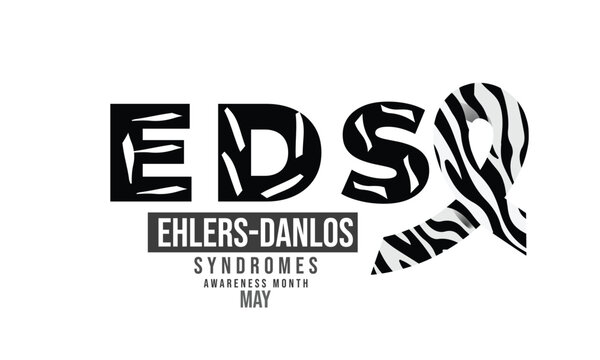 Ehlers Danlos Syndromes Awareness Month. background, banner, card, poster, template. Vector illustration.