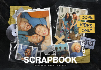 Scrapbook Mockup - obrazy, fototapety, plakaty