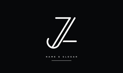 JL, LJ ,J, L, Abstract Letters Logo monogram